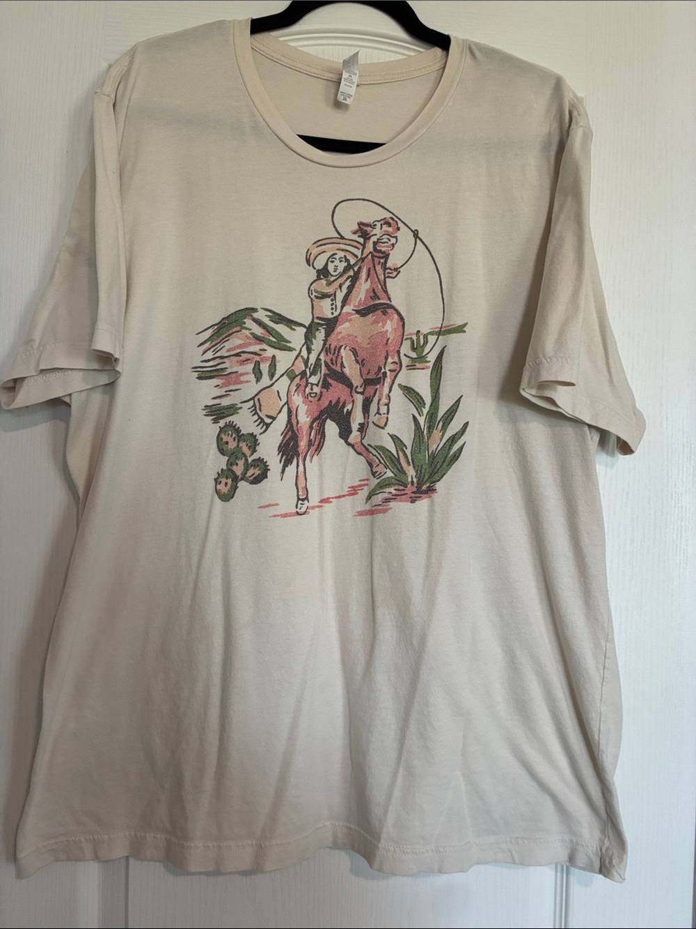 Bella Canvas Cream Western Rider Graphic Tee